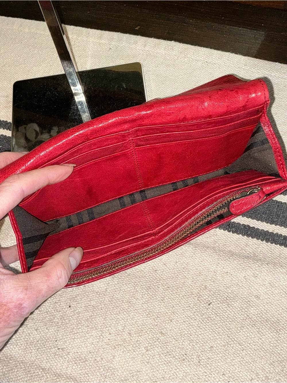 Frye Cameron Leather Burnt Red Continental Wallet Retail $178 - Picture 12 of 12